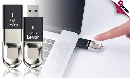 Lexar USB 3.0 Flash Drive with Fingerprint!